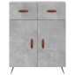 vidaXL Ντουλάπι Γκρι Σκυροδέματος 69,5x34x90 εκ. Επεξεργασμένο Ξύλο