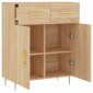 vidaXL Ντουλάπι Sonoma Δρυς 69,5 x 34 x 90 εκ. από Επεξεργασμένο Ξύλο