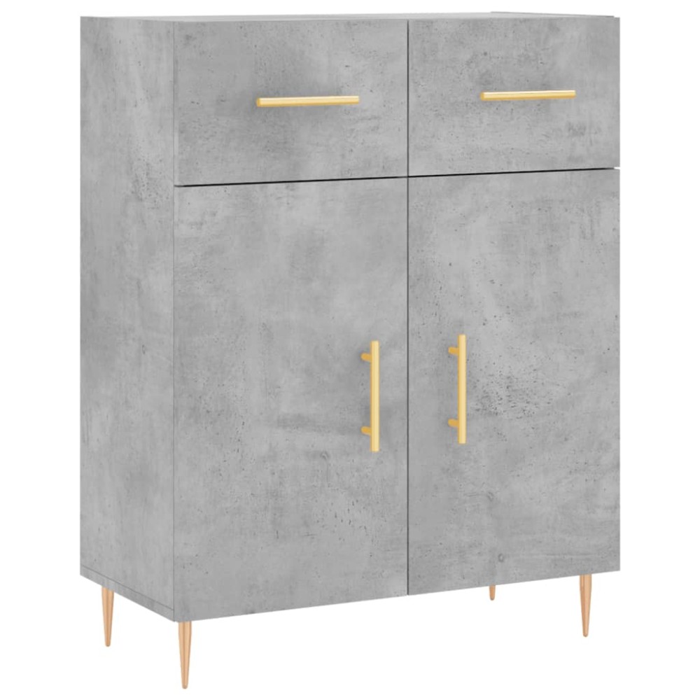 vidaXL Ντουλάπι Γκρι Σκυροδέματος 69,5x34x90 εκ. Επεξεργασμένο Ξύλο