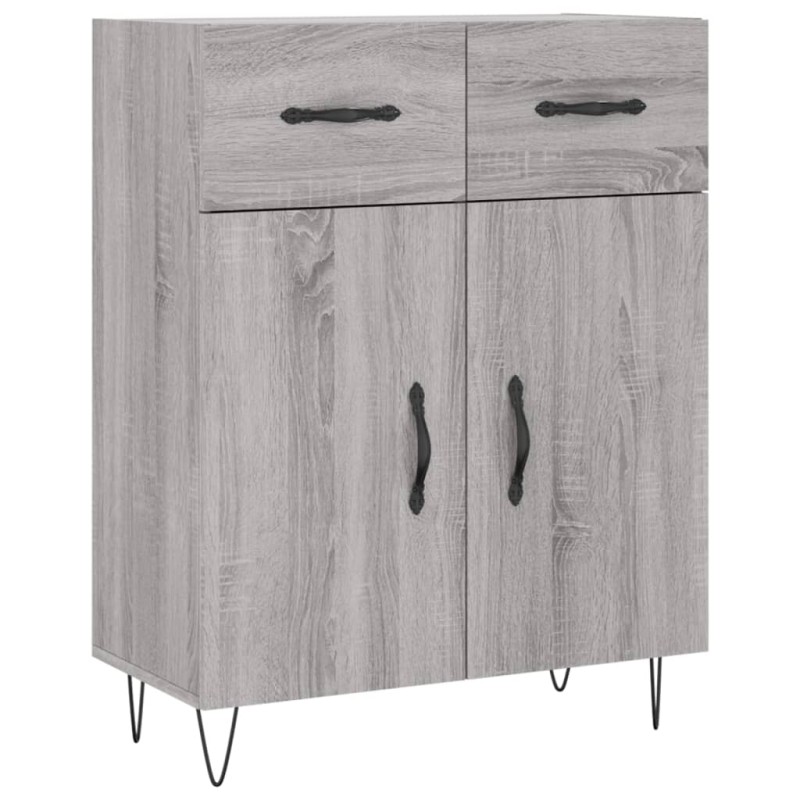 vidaXL Ντουλάπι Γκρι Sonoma 69,5 x 34 x 90 εκ. από Επεξεργασμένο Ξύλο
