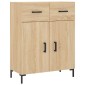 vidaXL Ντουλάπι Sonoma Δρυς 69,5 x 34 x 90 εκ. από Επεξεργασμένο Ξύλο