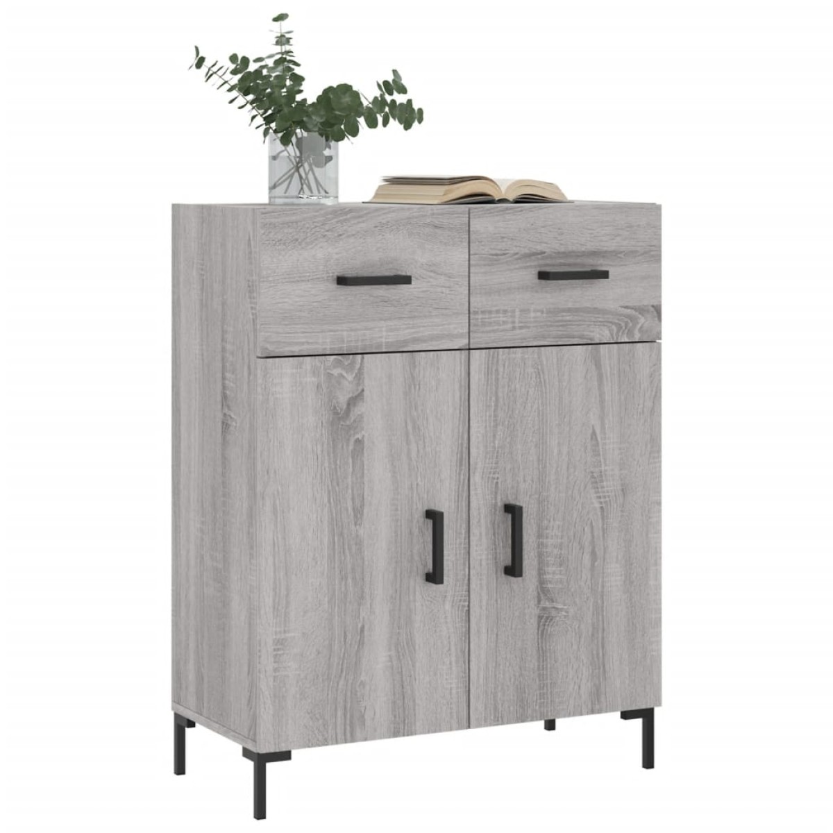 vidaXL Ντουλάπι Γκρι Sonoma 69,5 x 34 x 90 εκ. από Επεξεργασμένο Ξύλο