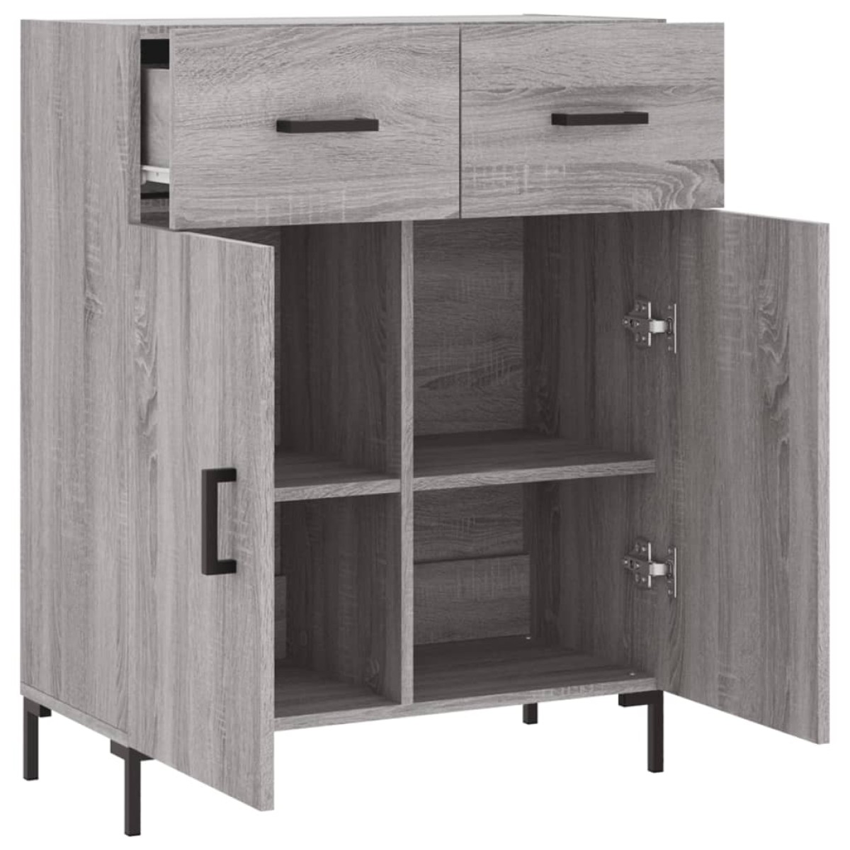 vidaXL Ντουλάπι Γκρι Sonoma 69,5 x 34 x 90 εκ. από Επεξεργασμένο Ξύλο