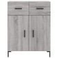 vidaXL Ντουλάπι Γκρι Sonoma 69,5 x 34 x 90 εκ. από Επεξεργασμένο Ξύλο