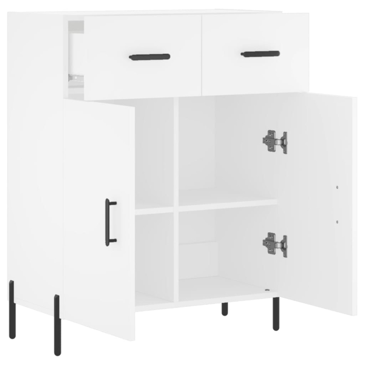 vidaXL Ντουλάπι Λευκό 69,5 x 34 x 90 εκ. από Επεξεργασμένο Ξύλο