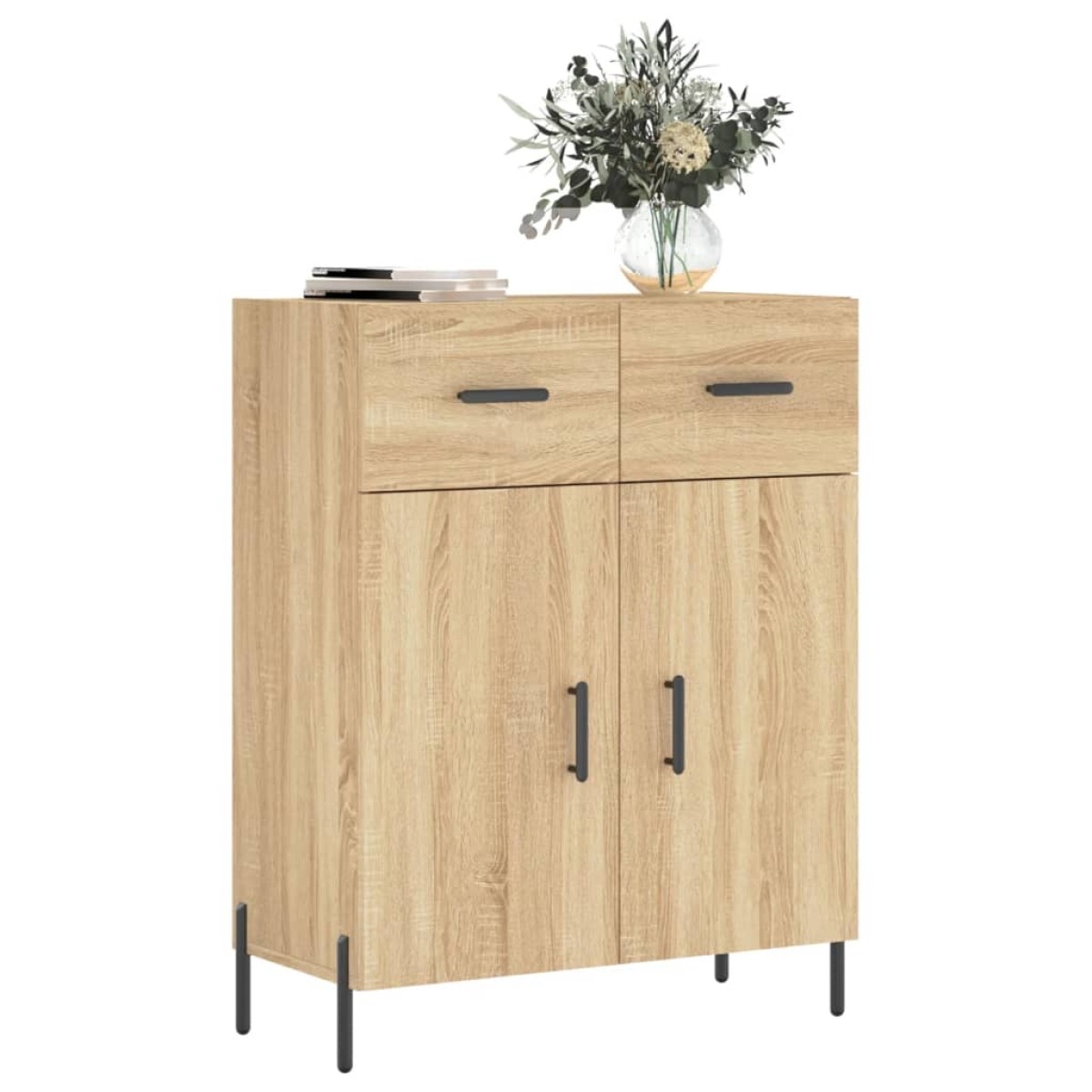 vidaXL Ντουλάπι Sonoma Δρυς 69,5 x 34 x 90 εκ. από Επεξεργασμένο Ξύλο