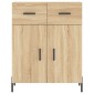 vidaXL Ντουλάπι Sonoma Δρυς 69,5 x 34 x 90 εκ. από Επεξεργασμένο Ξύλο