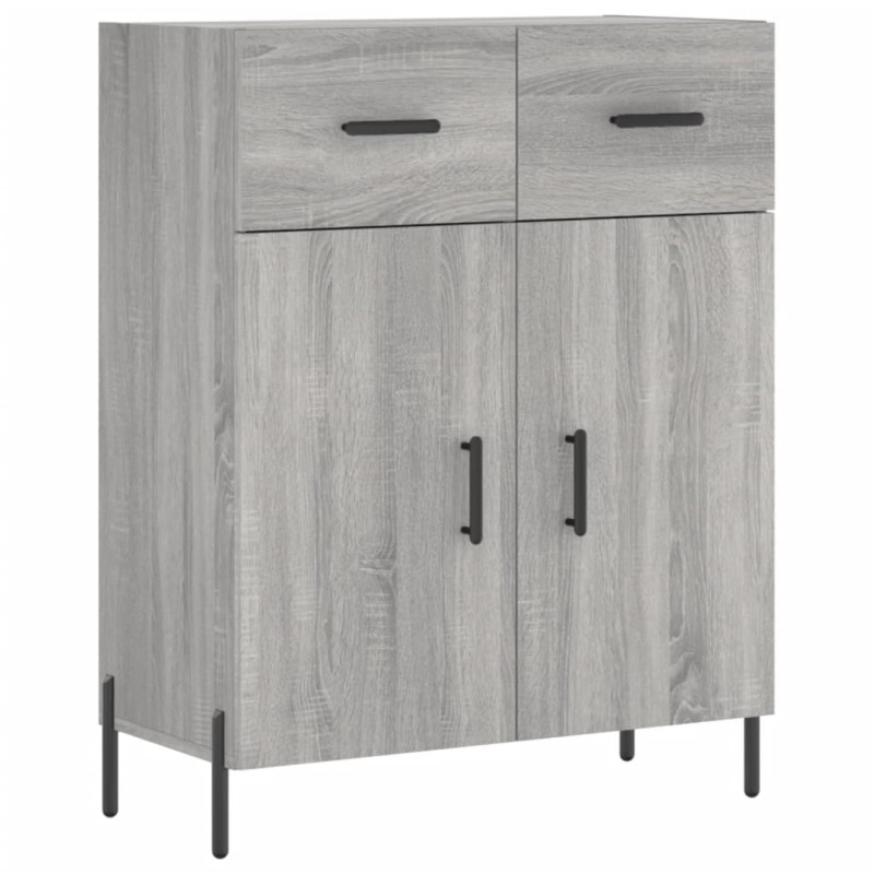 vidaXL Ντουλάπι Γκρι Sonoma 69,5 x 34 x 90 εκ. από Επεξεργασμένο Ξύλο