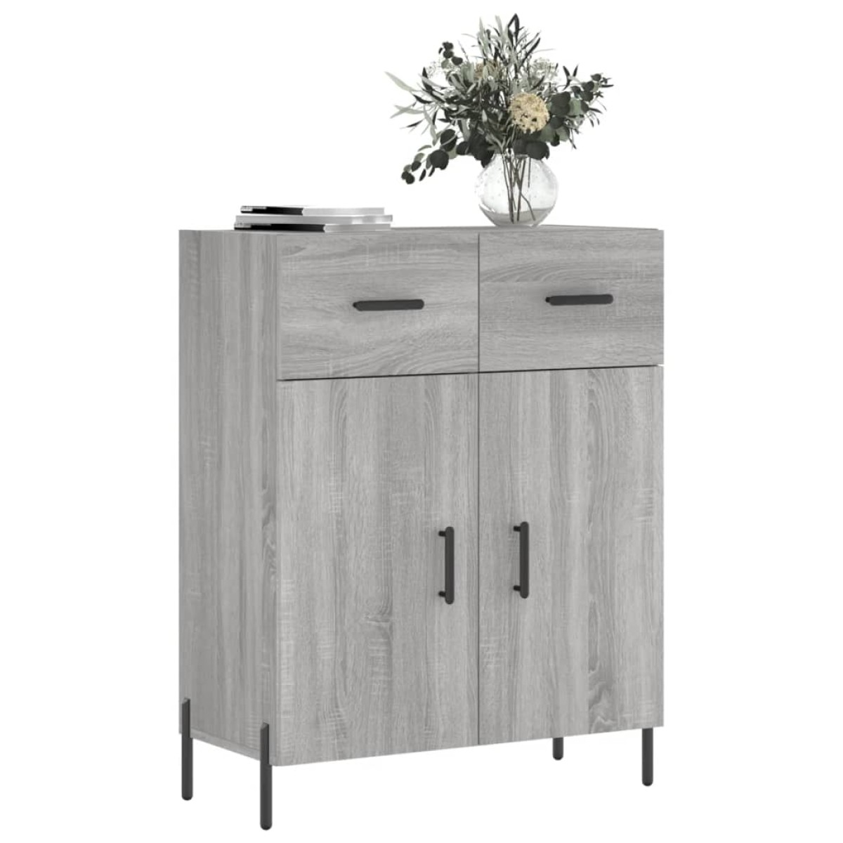 vidaXL Ντουλάπι Γκρι Sonoma 69,5 x 34 x 90 εκ. από Επεξεργασμένο Ξύλο