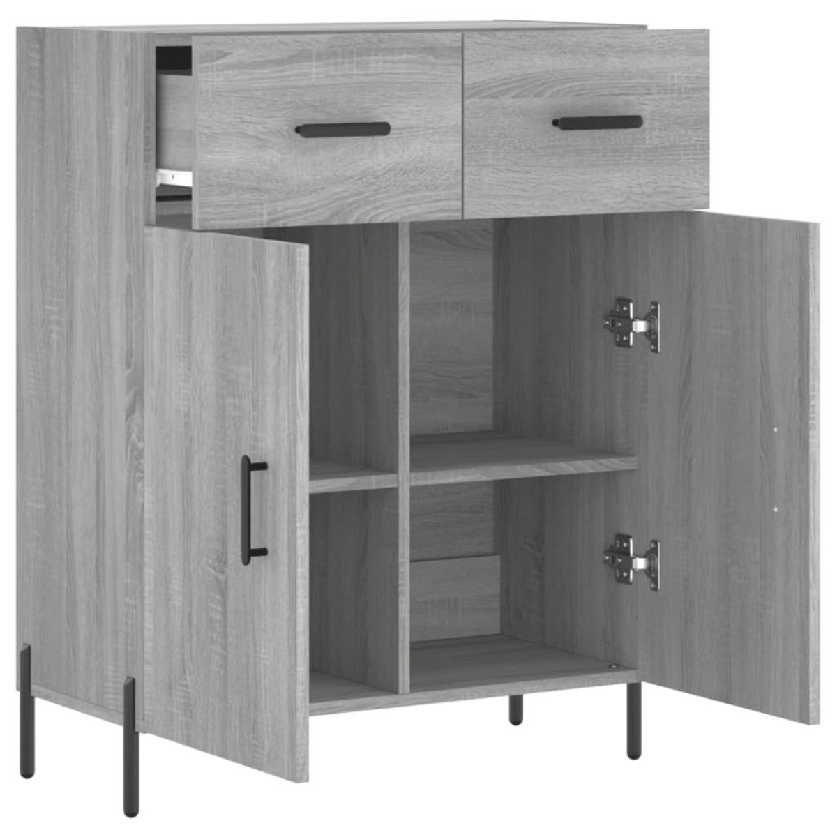 vidaXL Ντουλάπι Γκρι Sonoma 69,5 x 34 x 90 εκ. από Επεξεργασμένο Ξύλο