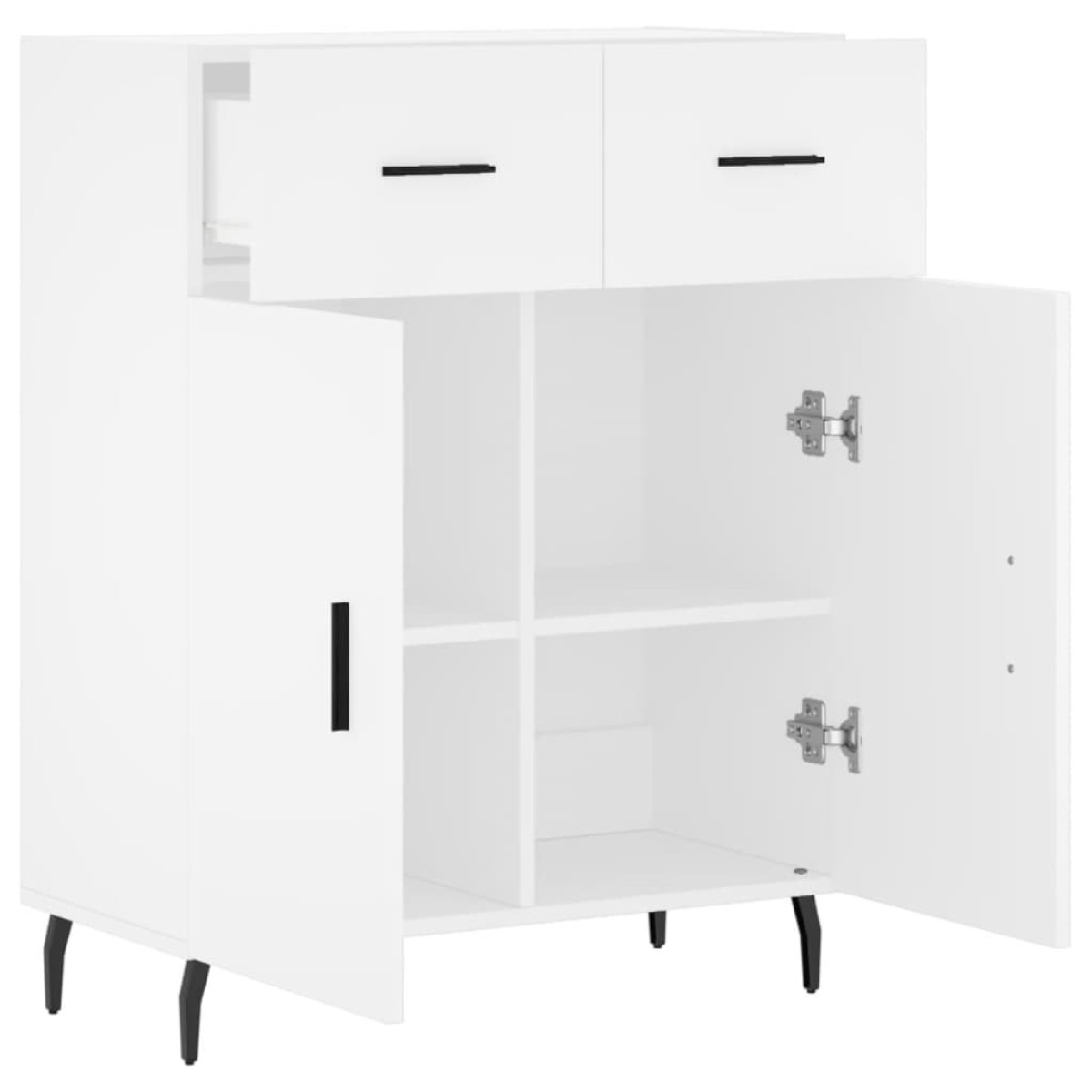 vidaXL Ντουλάπι Λευκό 69,5 x 34 x 90 εκ. από Επεξεργασμένο Ξύλο