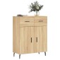 vidaXL Ντουλάπι Sonoma Δρυς 69,5 x 34 x 90 εκ. από Επεξεργασμένο Ξύλο