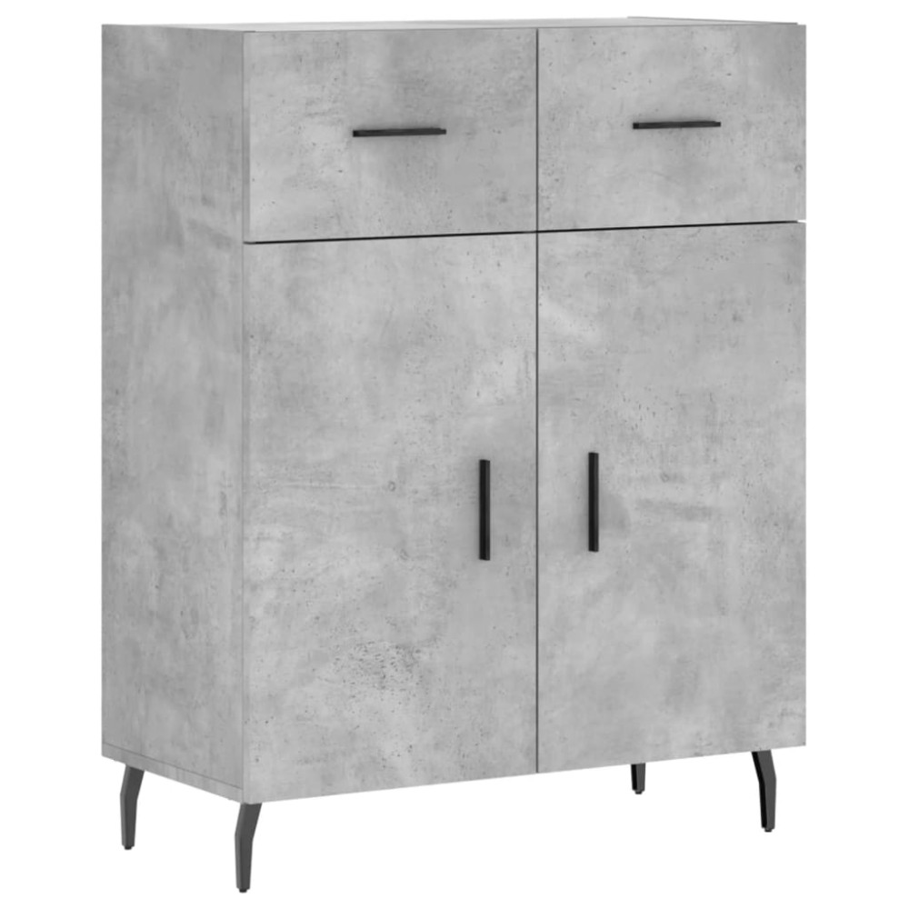 vidaXL Ντουλάπι Γκρι Σκυροδέματος 69,5x34x90 εκ. Επεξεργασμένο Ξύλο