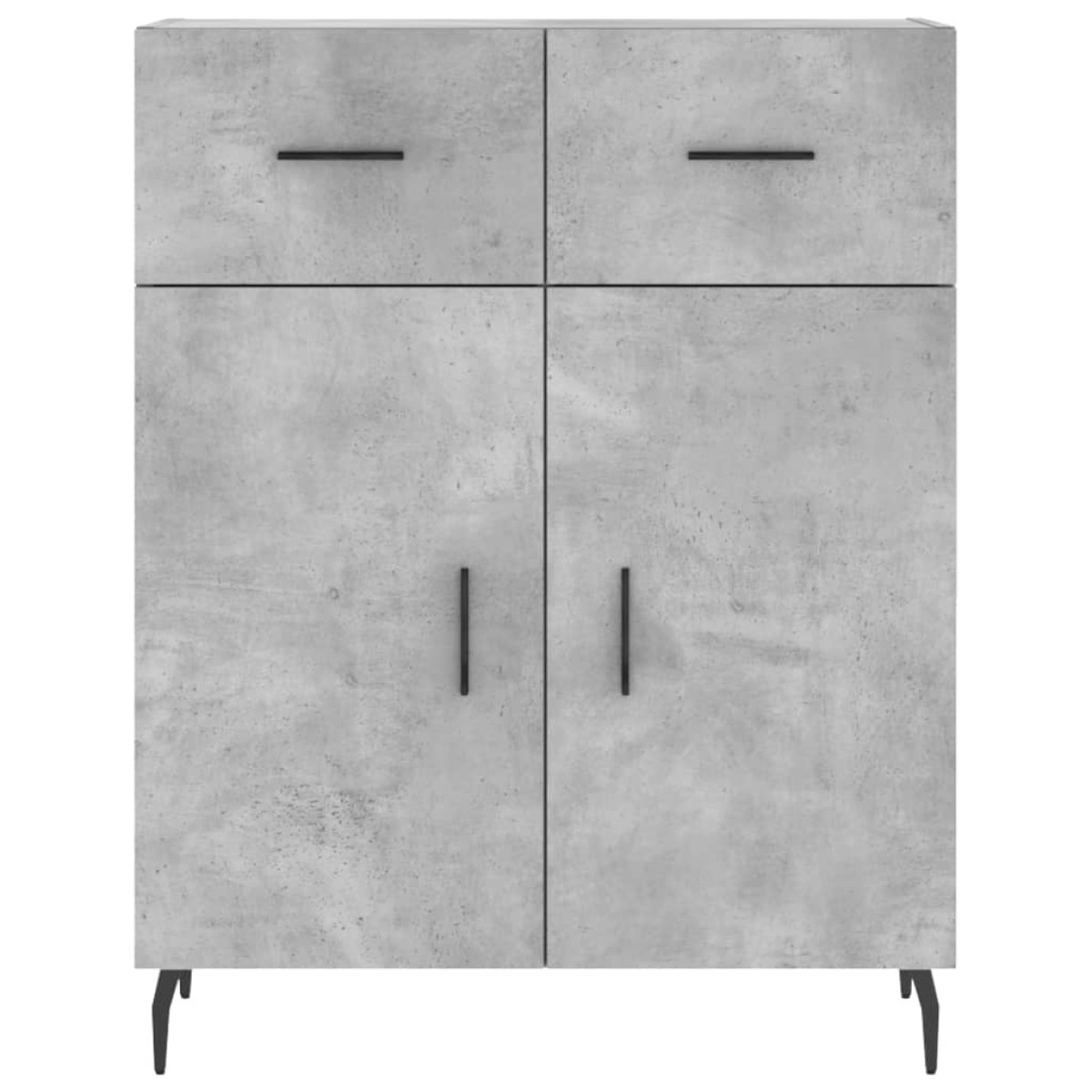 vidaXL Ντουλάπι Γκρι Σκυροδέματος 69,5x34x90 εκ. Επεξεργασμένο Ξύλο