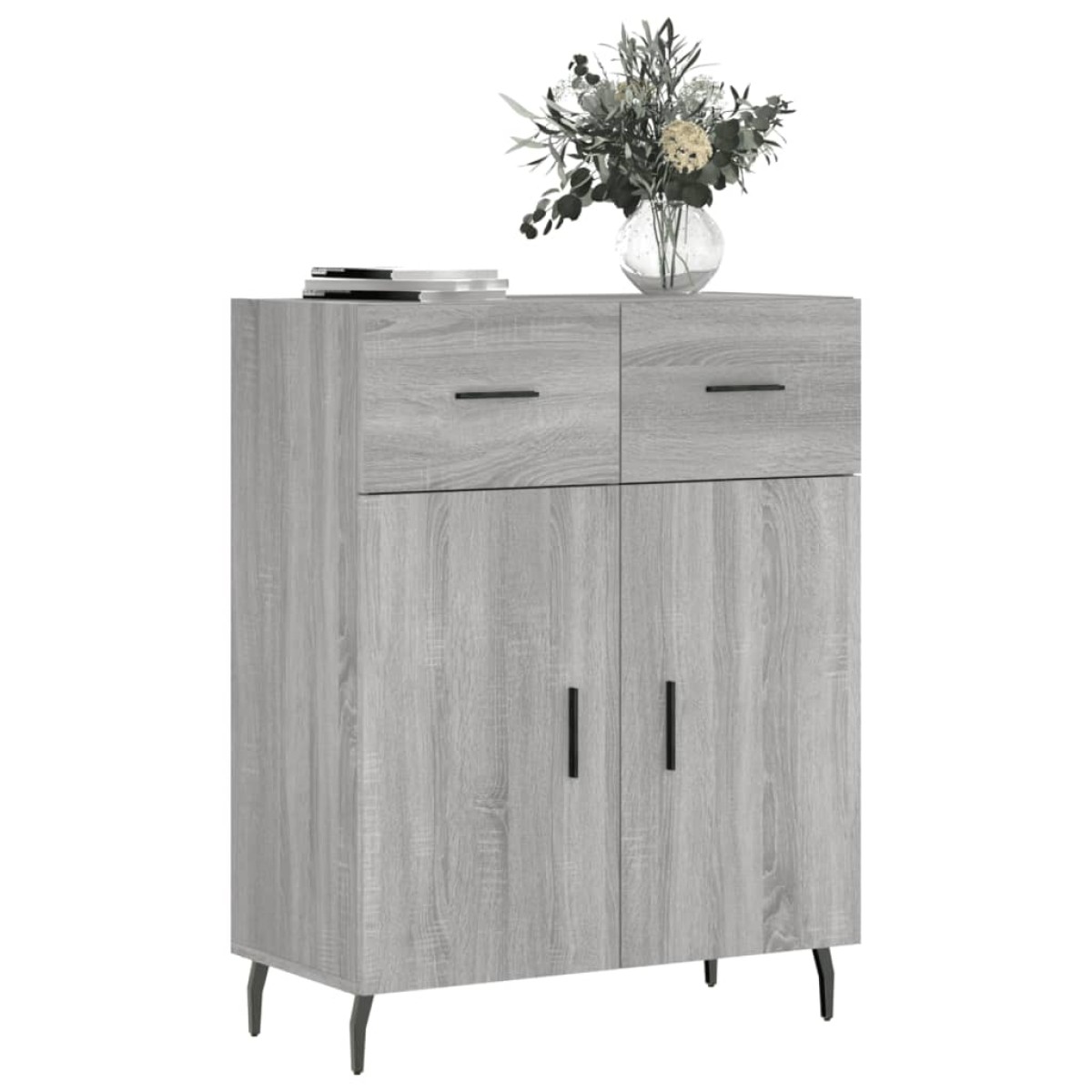 vidaXL Ντουλάπι Γκρι Sonoma 69,5 x 34 x 90 εκ. από Επεξεργασμένο Ξύλο
