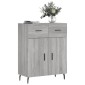 vidaXL Ντουλάπι Γκρι Sonoma 69,5 x 34 x 90 εκ. από Επεξεργασμένο Ξύλο