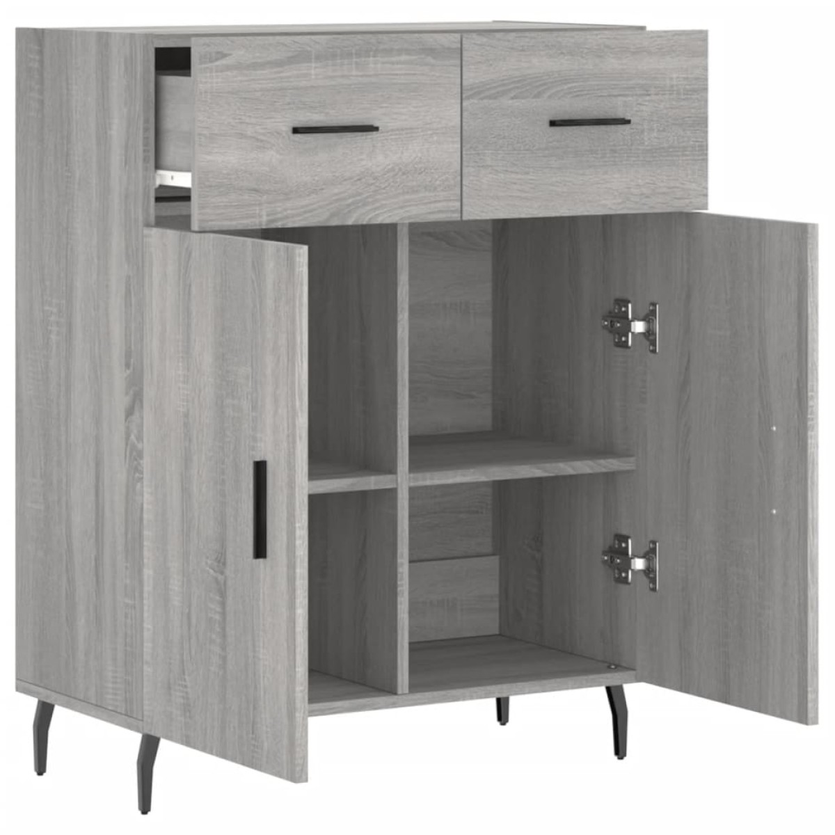 vidaXL Ντουλάπι Γκρι Sonoma 69,5 x 34 x 90 εκ. από Επεξεργασμένο Ξύλο