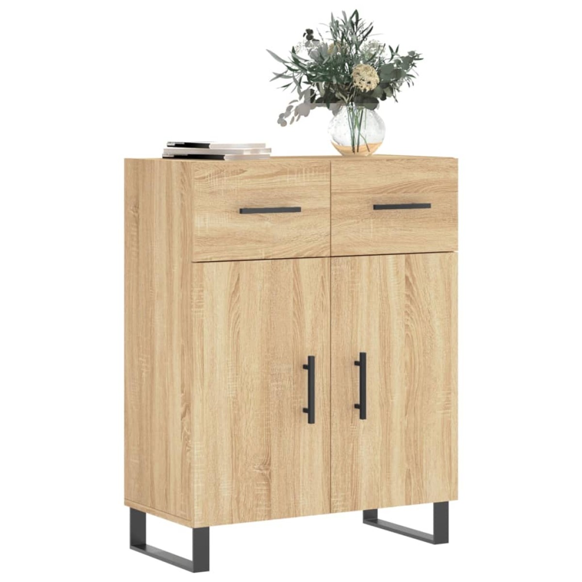 vidaXL Ντουλάπι Sonoma Δρυς 69,5 x 34 x 90 εκ. από Επεξεργασμένο Ξύλο
