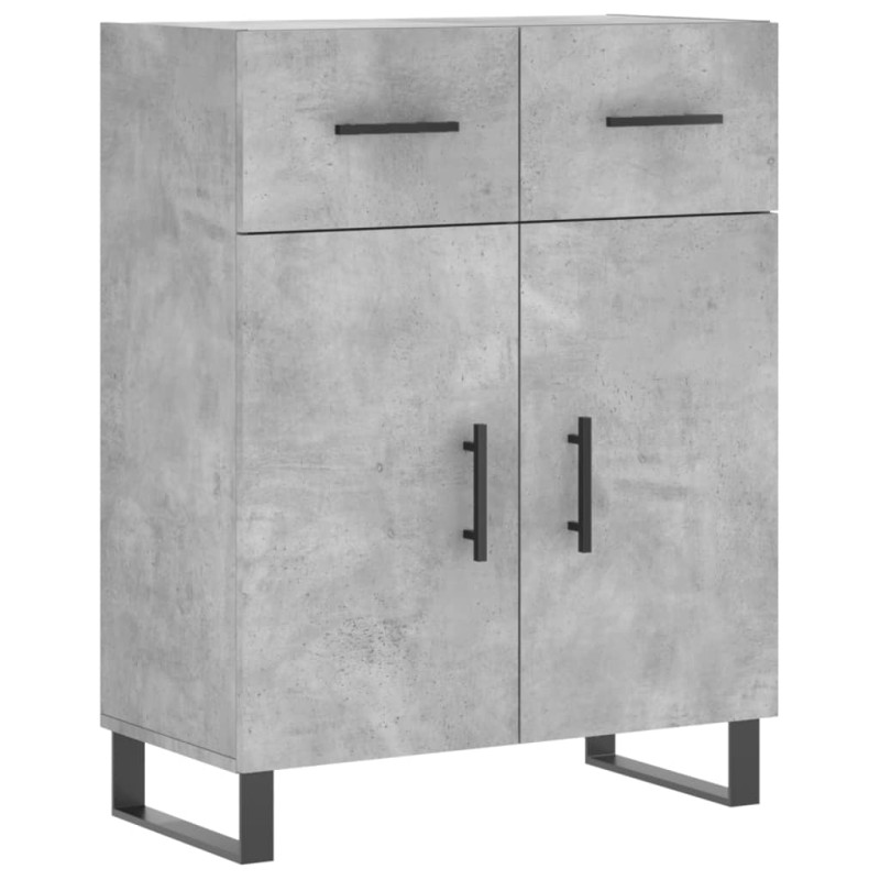 vidaXL Ντουλάπι Γκρι Σκυροδέματος 69,5x34x90 εκ. Επεξεργασμένο Ξύλο
