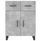 vidaXL Ντουλάπι Γκρι Σκυροδέματος 69,5x34x90 εκ. Επεξεργασμένο Ξύλο