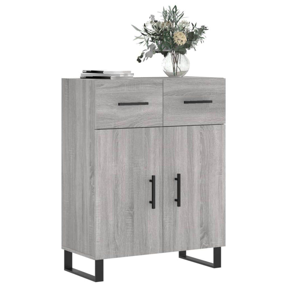 vidaXL Ντουλάπι Γκρι Sonoma 69,5 x 34 x 90 εκ. από Επεξεργασμένο Ξύλο