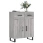 vidaXL Ντουλάπι Γκρι Sonoma 69,5 x 34 x 90 εκ. από Επεξεργασμένο Ξύλο