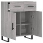 vidaXL Ντουλάπι Γκρι Sonoma 69,5 x 34 x 90 εκ. από Επεξεργασμένο Ξύλο