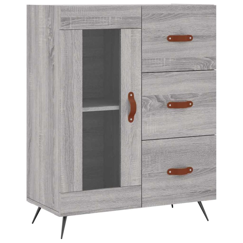 vidaXL Ντουλάπι Γκρι Sonoma 69,5 x 34 x 90 εκ. από Επεξεργασμένο Ξύλο
