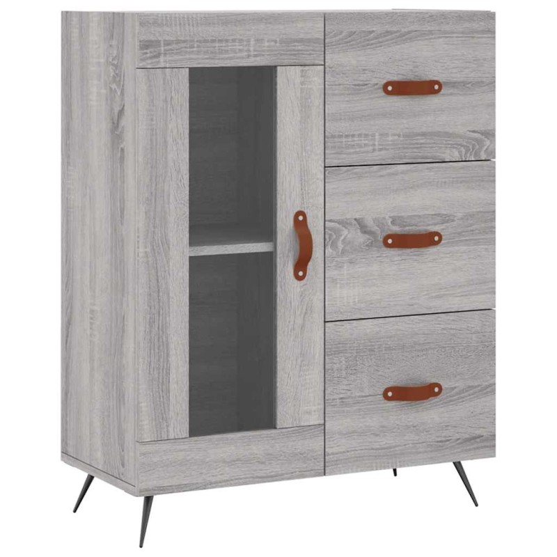 vidaXL Ντουλάπι Γκρι Sonoma 69,5 x 34 x 90 εκ. από Επεξεργασμένο Ξύλο