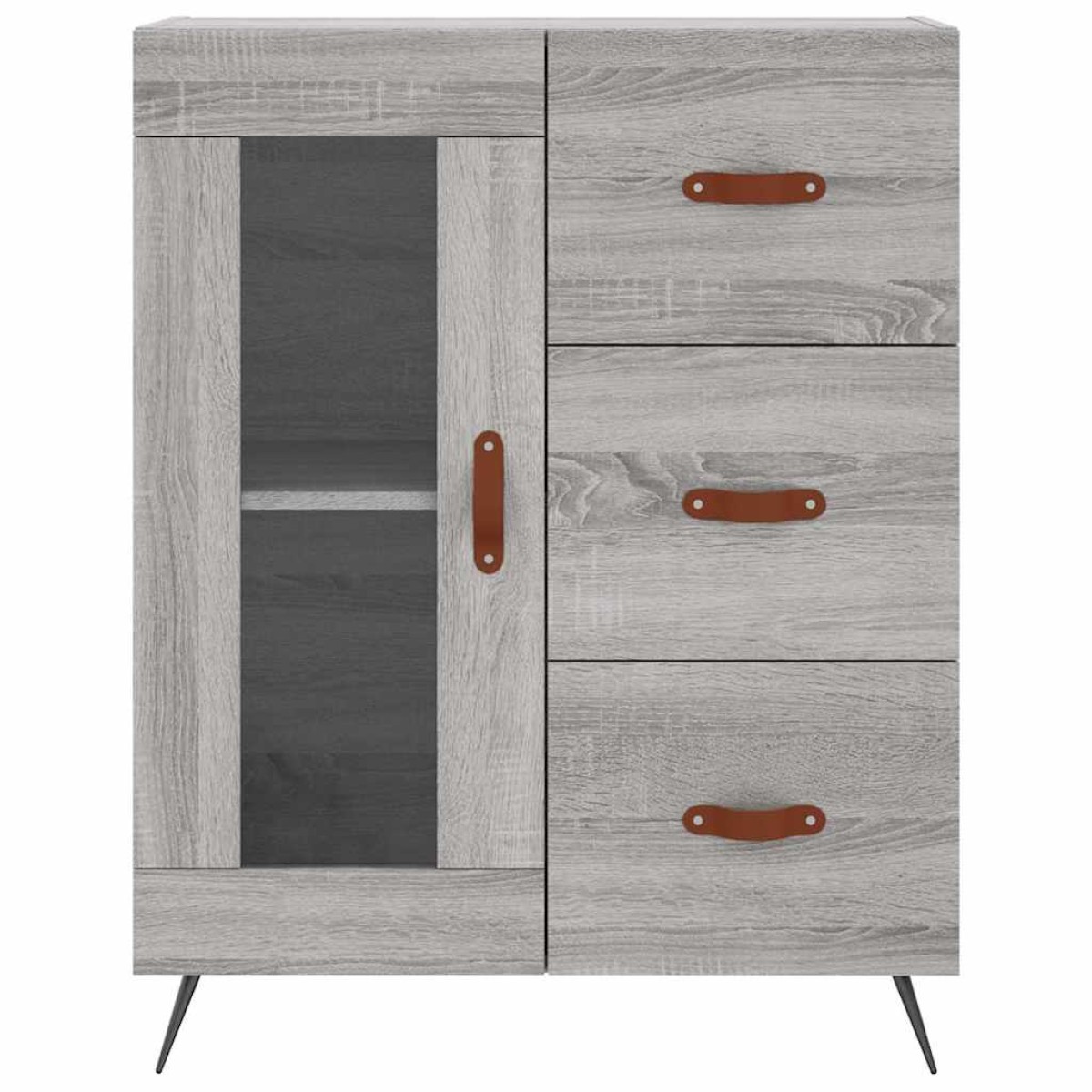 vidaXL Ντουλάπι Γκρι Sonoma 69,5 x 34 x 90 εκ. από Επεξεργασμένο Ξύλο
