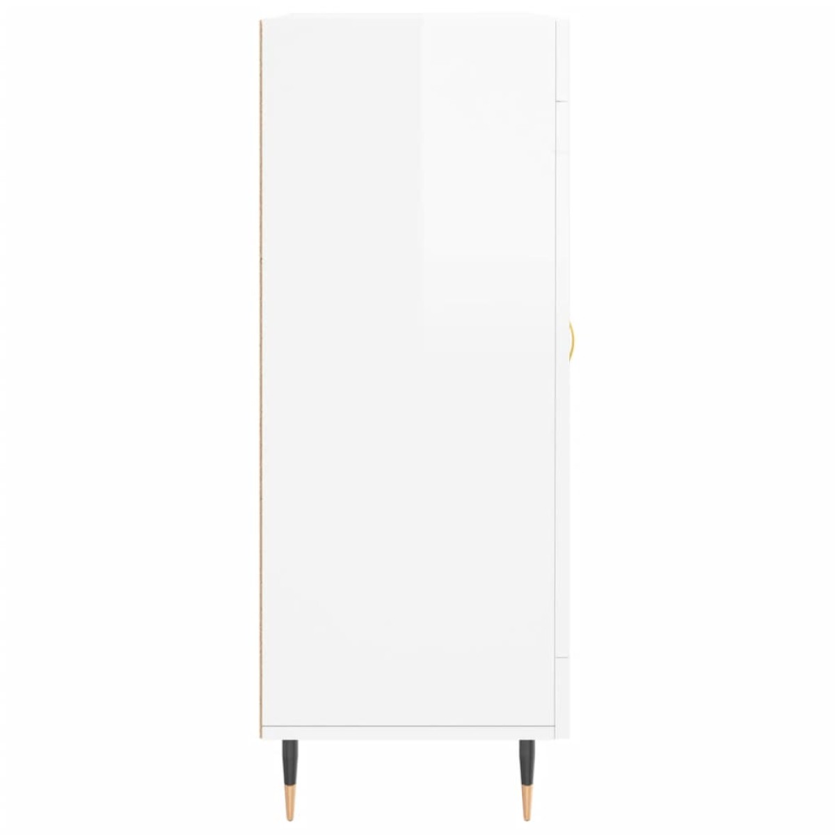 vidaXL Ντουλάπι Γυαλιστερό Λευκό 69,5x34x90 εκ. Επεξεργασμένο Ξύλο