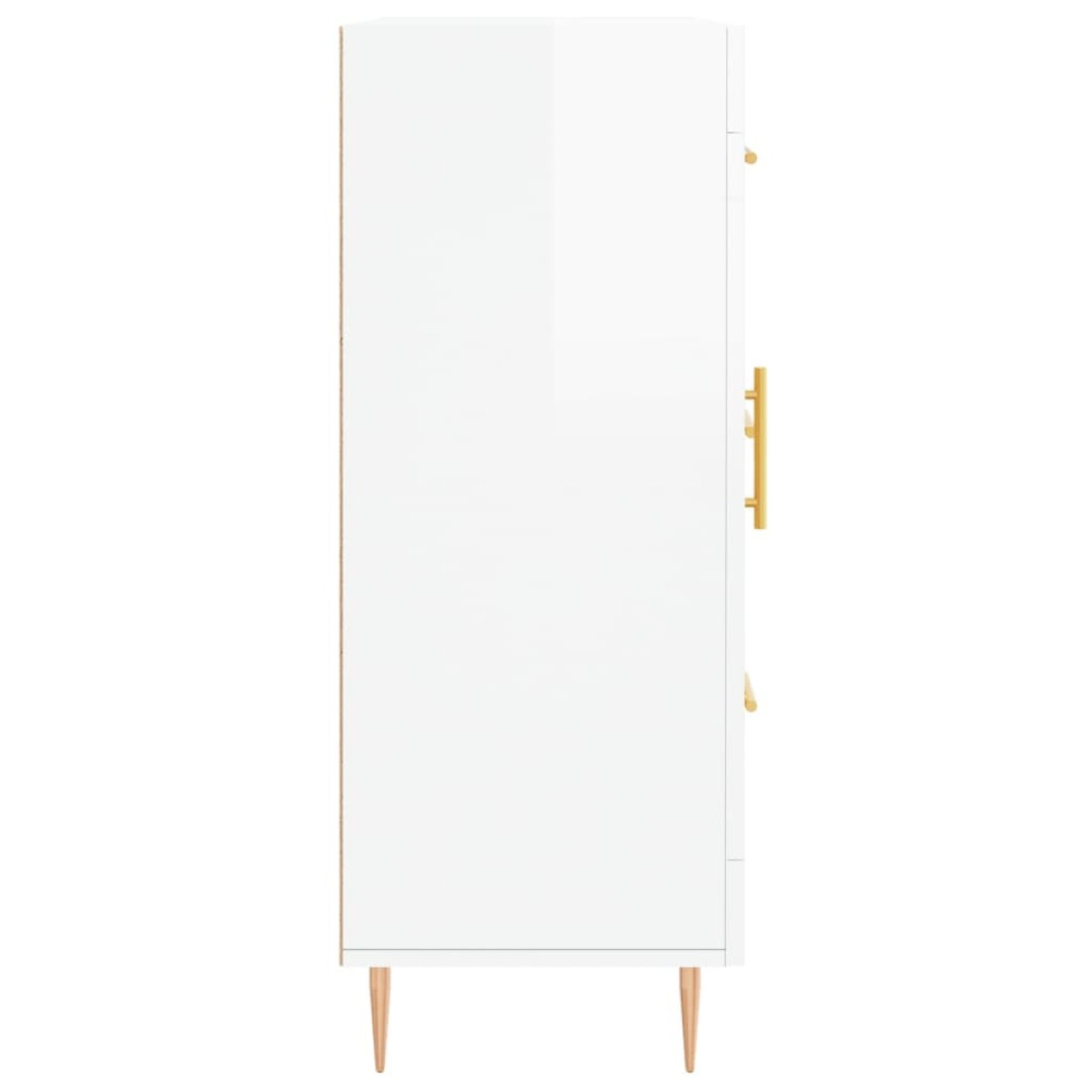 vidaXL Ντουλάπι Γυαλιστερό Λευκό 69,5x34x90 εκ. Επεξεργασμένο Ξύλο