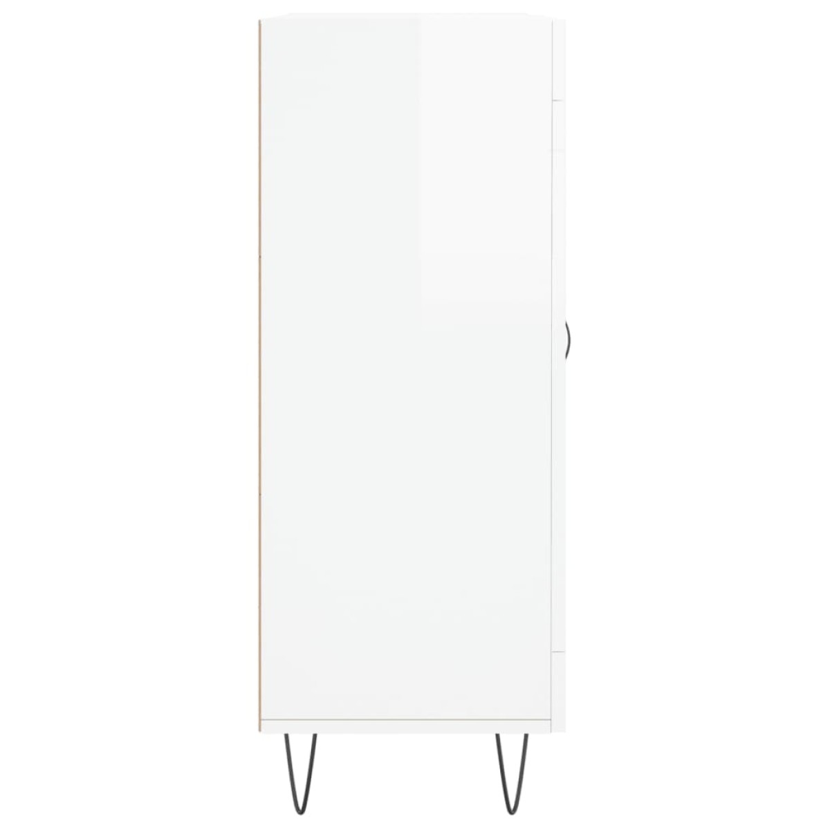 vidaXL Ντουλάπι Γυαλιστερό Λευκό 69,5x34x90 εκ. Επεξεργασμένο Ξύλο