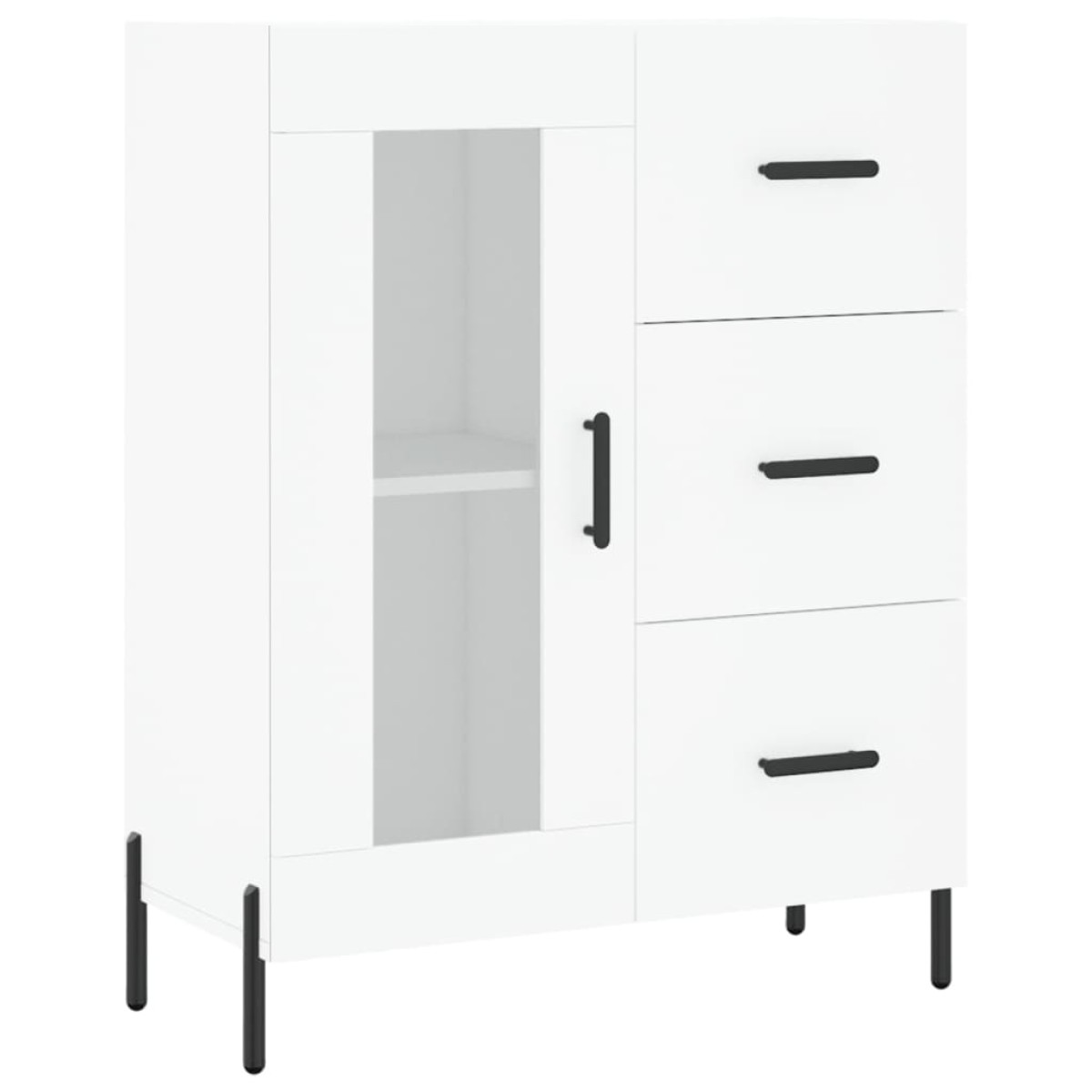 vidaXL Ντουλάπι Λευκό 69,5 x 34 x 90 εκ. από Επεξεργασμένο Ξύλο