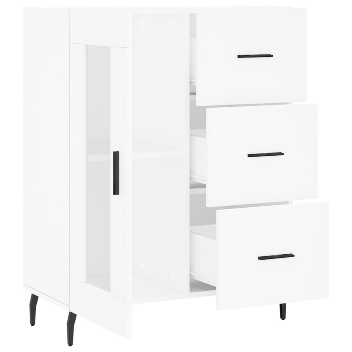 vidaXL Ντουλάπι Λευκό 69,5 x 34 x 90 εκ. από Επεξεργασμένο Ξύλο