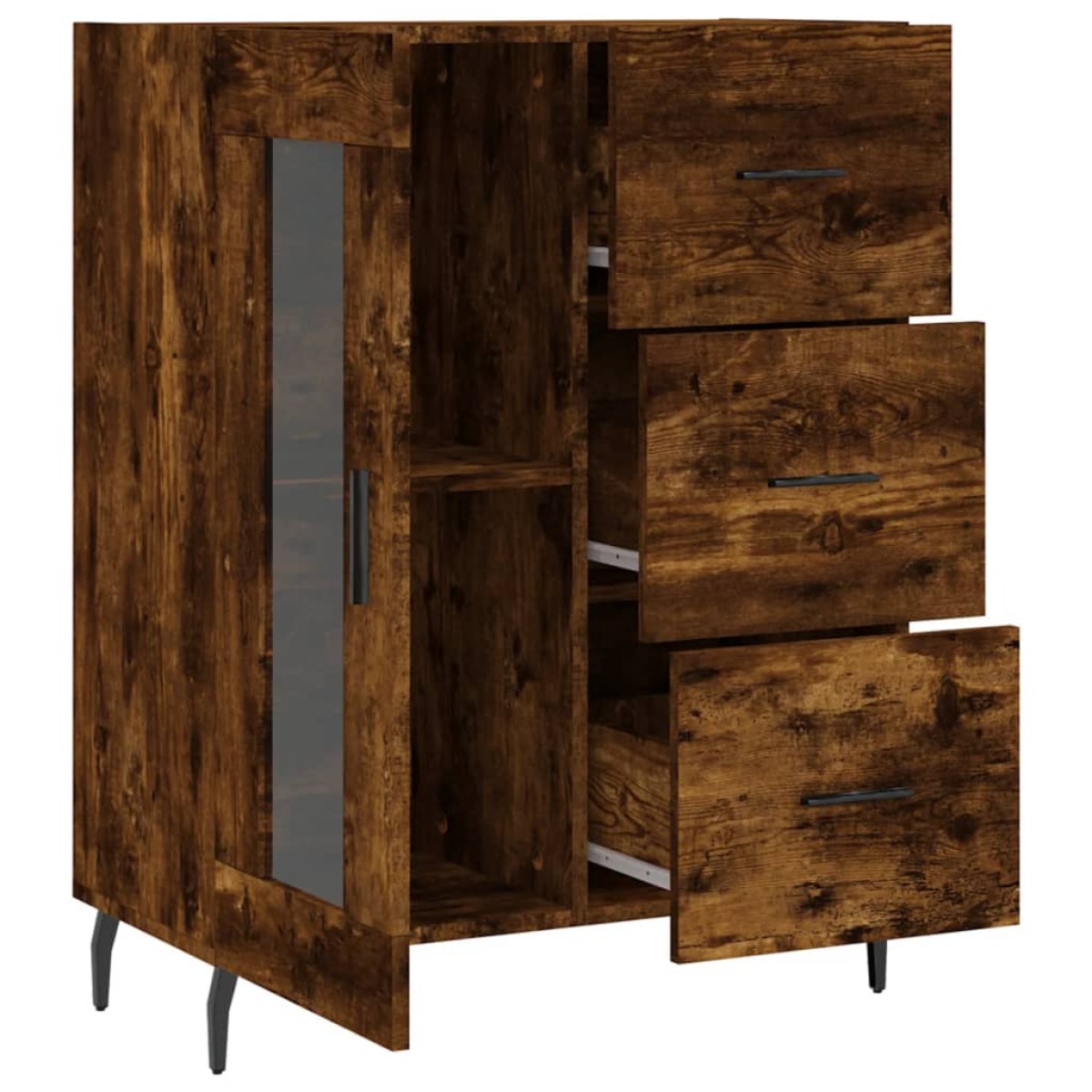 vidaXL Ντουλάπι Καπνιστή Δρυς 69,5 x 34 x 90 εκ. Επεξεργασμένο Ξύλο