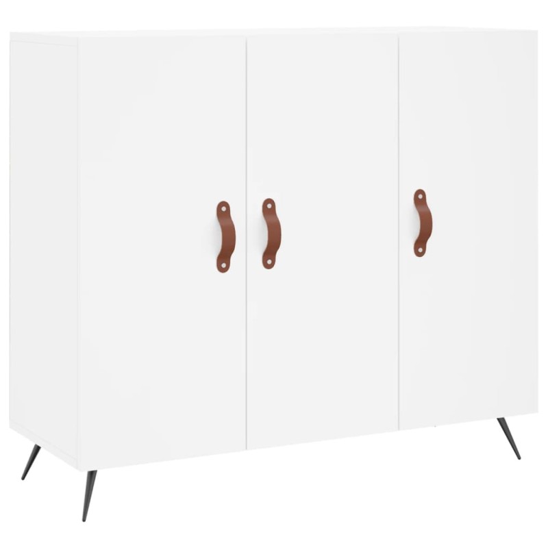 vidaXL Μπουφές Λευκός 90 x 34 x 80 εκ. από Επεξεργασμένο Ξύλο