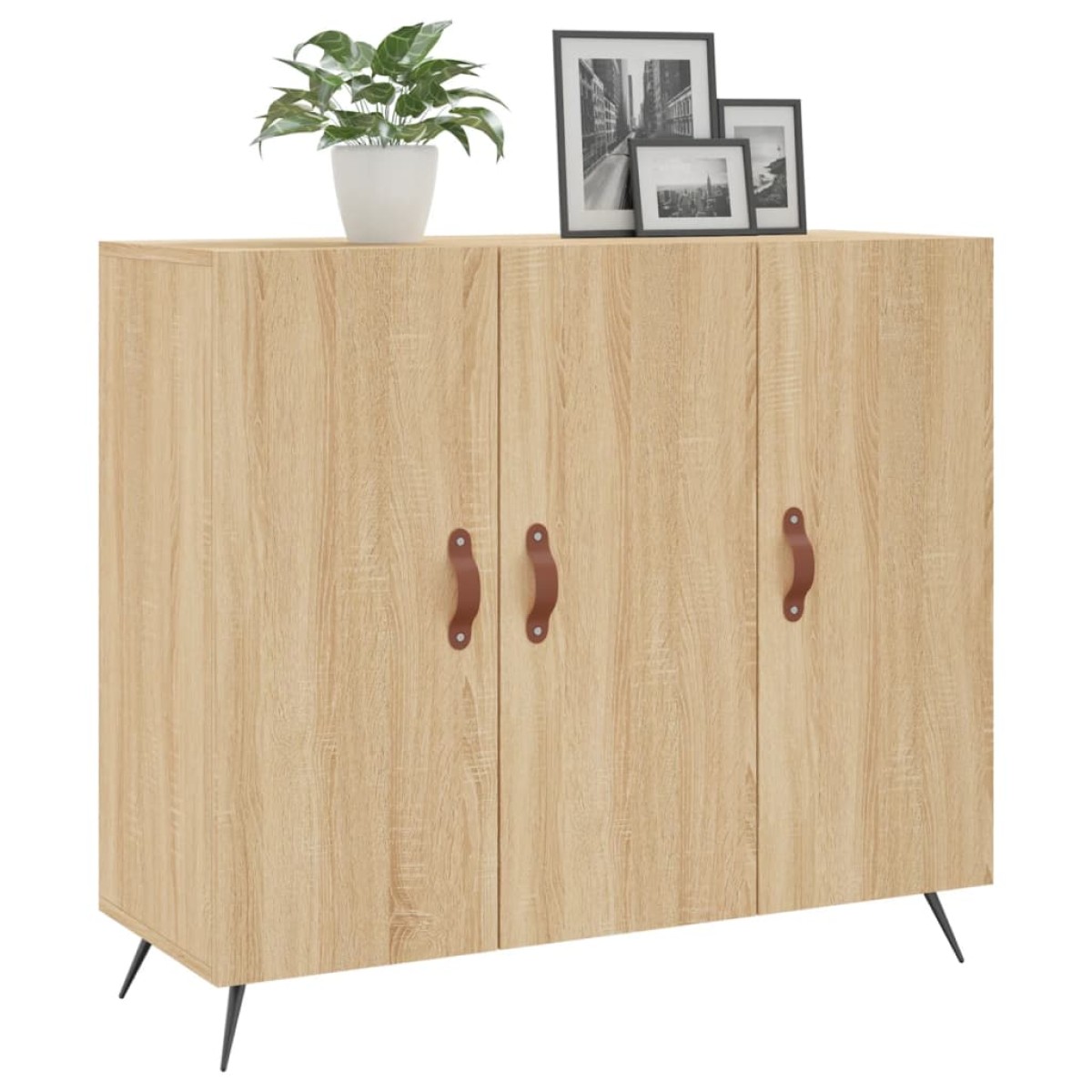 vidaXL Ντουλάπι Sonoma δρυς 90x34x80 εκ. Επεξεργασμένο Ξύλο