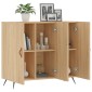 vidaXL Ντουλάπι Sonoma δρυς 90x34x80 εκ. Επεξεργασμένο Ξύλο