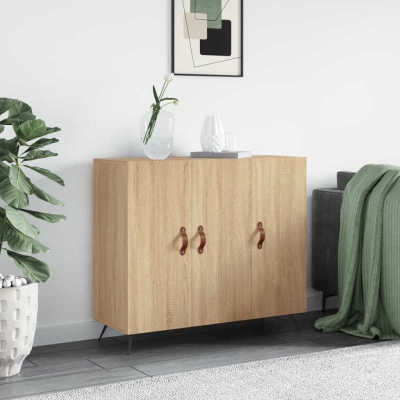 vidaXL Ντουλάπι Sonoma δρυς 90x34x80 εκ. Επεξεργασμένο Ξύλο