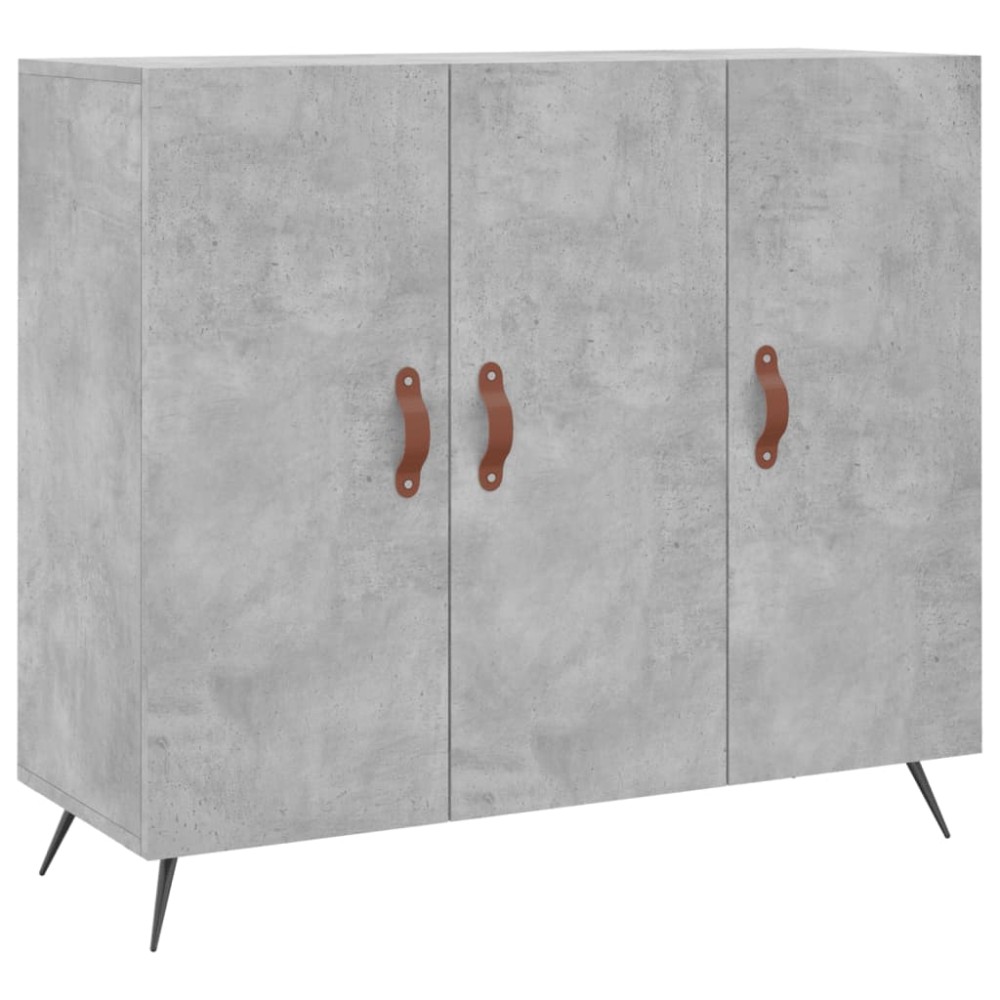 vidaXL Ντουλάπι Γκρι Σκυροδέματος 90x34x80 εκ. Επεξεργασμένο Ξύλο