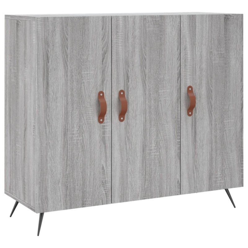 vidaXL Ντουλάπι Γκρι Sonoma 90 x 34 x 80 εκ. από Επεξεργασμένο Ξύλο