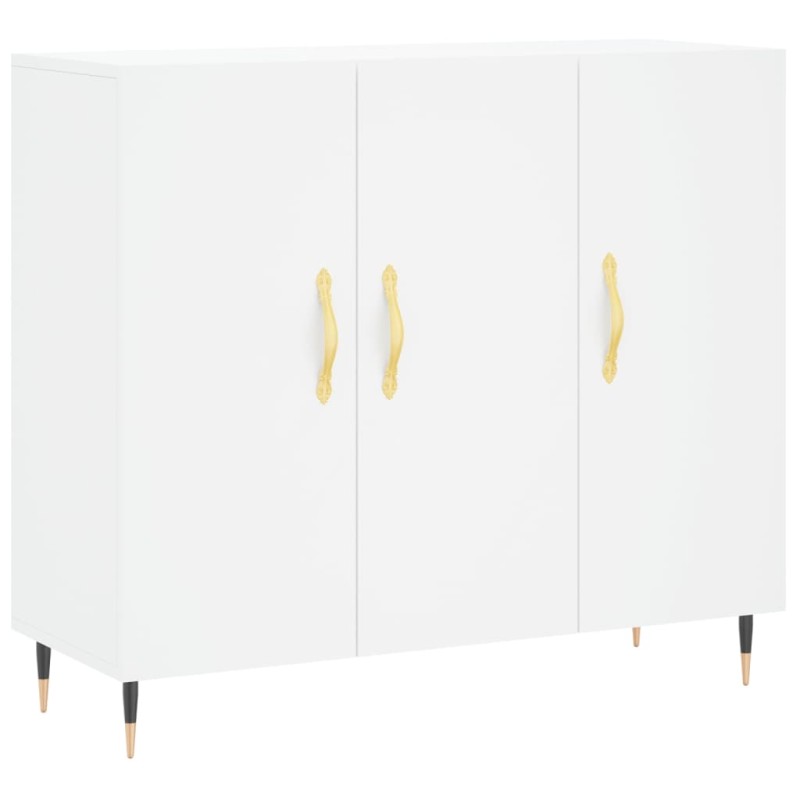 vidaXL Μπουφές Λευκός 90 x 34 x 80 εκ. από Επεξεργασμένο Ξύλο