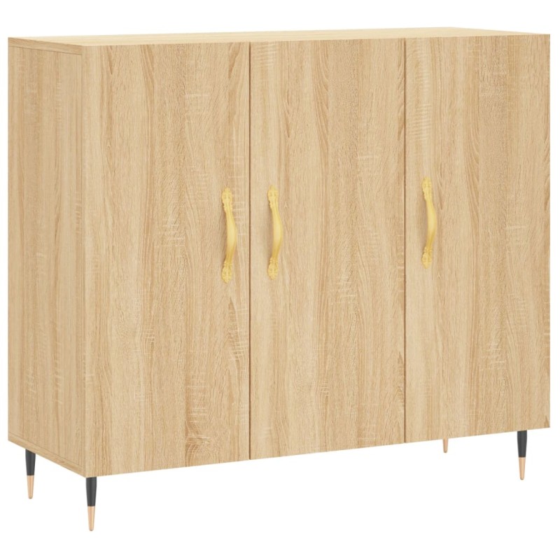 vidaXL Ντουλάπι Sonoma δρυς 90x34x80 εκ. Επεξεργασμένο Ξύλο