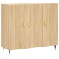 vidaXL Ντουλάπι Sonoma δρυς 90x34x80 εκ. Επεξεργασμένο Ξύλο