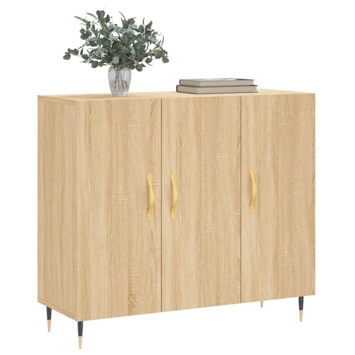 vidaXL Ντουλάπι Sonoma δρυς 90x34x80 εκ. Επεξεργασμένο Ξύλο