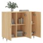 vidaXL Ντουλάπι Sonoma δρυς 90x34x80 εκ. Επεξεργασμένο Ξύλο
