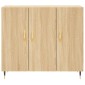 vidaXL Ντουλάπι Sonoma δρυς 90x34x80 εκ. Επεξεργασμένο Ξύλο