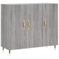 vidaXL Ντουλάπι Γκρι Sonoma 90 x 34 x 80 εκ. από Επεξεργασμένο Ξύλο