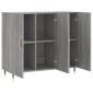 vidaXL Ντουλάπι Γκρι Sonoma 90 x 34 x 80 εκ. από Επεξεργασμένο Ξύλο